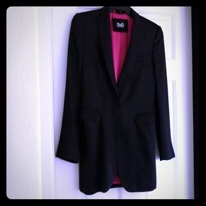 D&g black long blazer